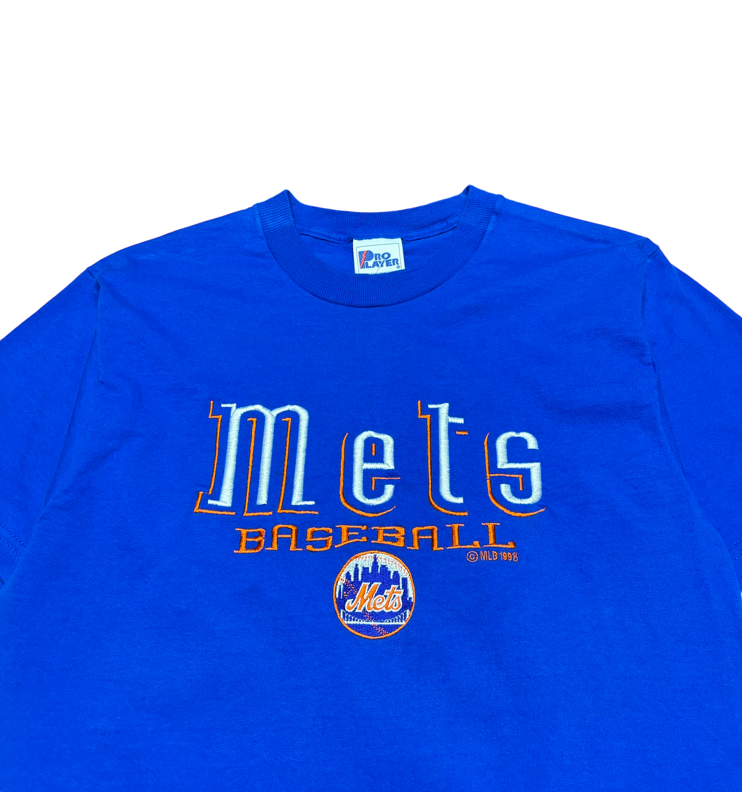 1998 Vintage New York Mets Embroiered T Shirt (Oversized Small)