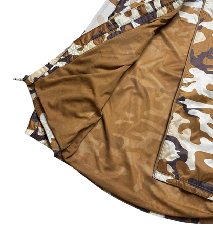 LL Bean Camo Windbreaker Jacket (Large)