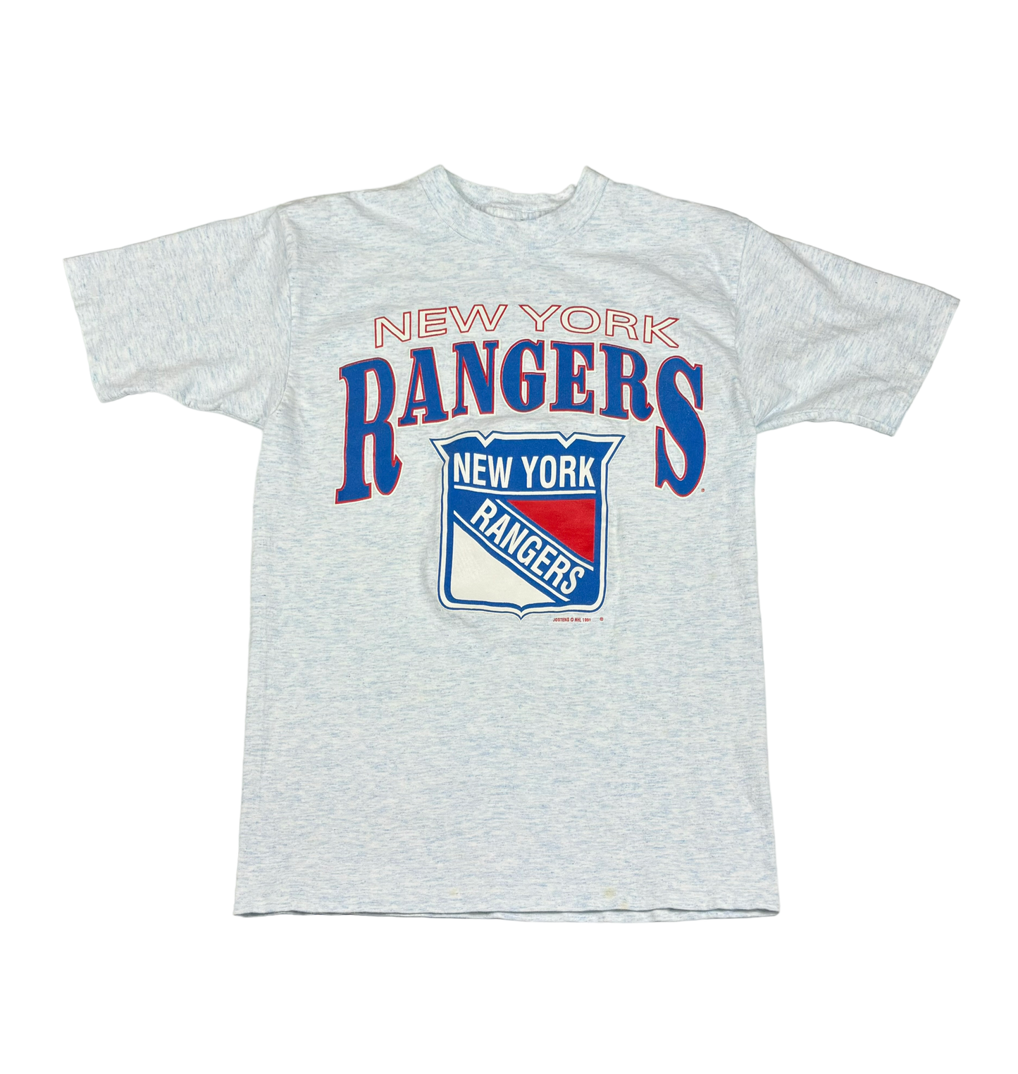 1991 Vintage New York Rangers T Shirt (Small)