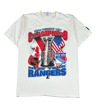 1994 Vintage New York Rangers T Shirt (Medium)