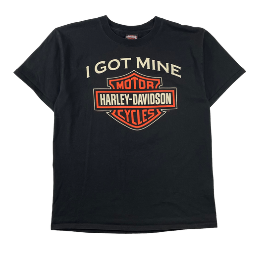 Vintage Harley Davidson Pocono Mountain Front & Back Graphic T Shirt (Small)