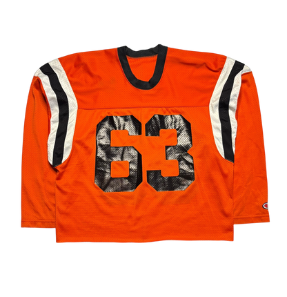 Vintage Football Long Sleeve Cropped Jersey (Large)