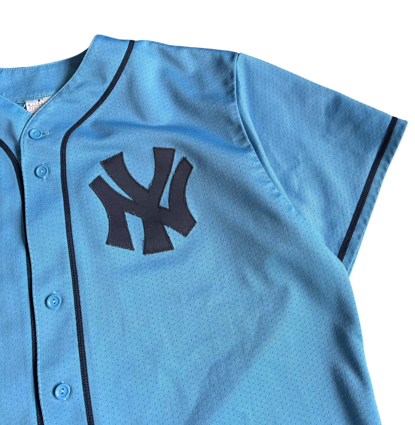 Vintage New York Yankees Baby Blue Derek Jeter Jersey (XXL)