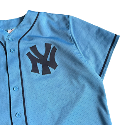Vintage New York Yankees Baby Blue Derek Jeter Jersey (XXL)