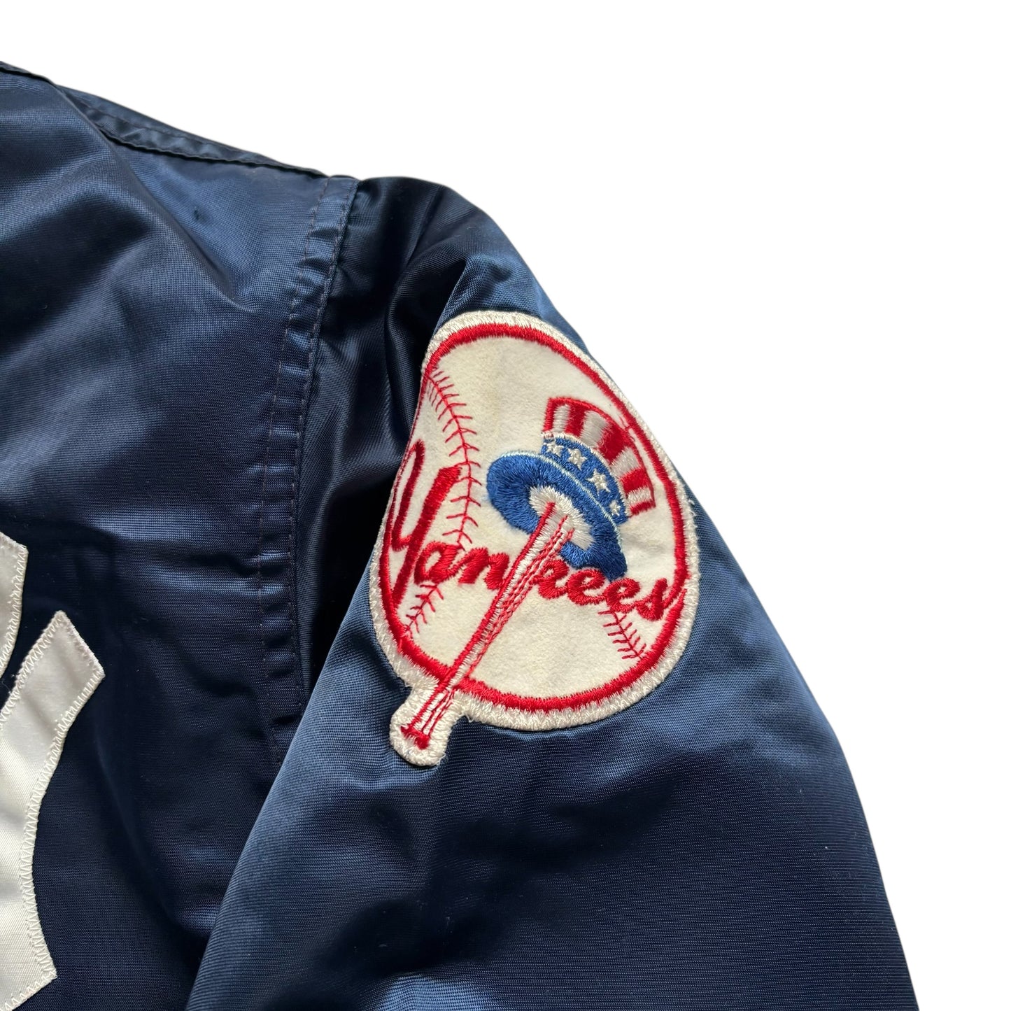 80s Vintage New York Yankees Satin Jacket (Small)