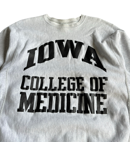 Vintage Iowa College of Medicine Champion Reverse Weave Crewneck (Large)