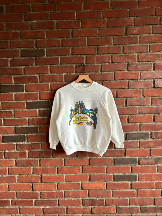 80s Vintage The Beatles Yellow Submarine Crewneck (XS)