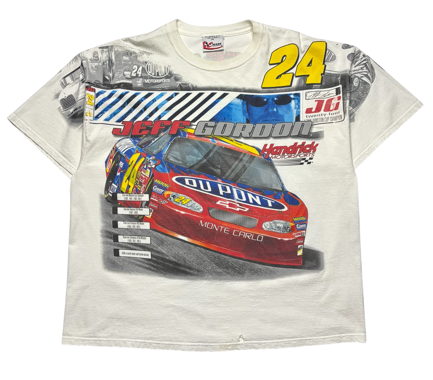 2004 Vintage NASCAR Big Front & Back Graphic Print T Shirt (XXL)