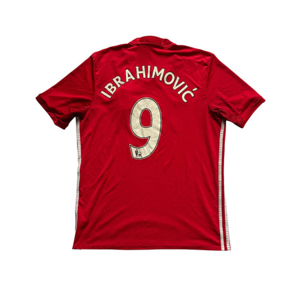 Manchester United Ibragimovic #9 Home Soccer Jersey (Large)