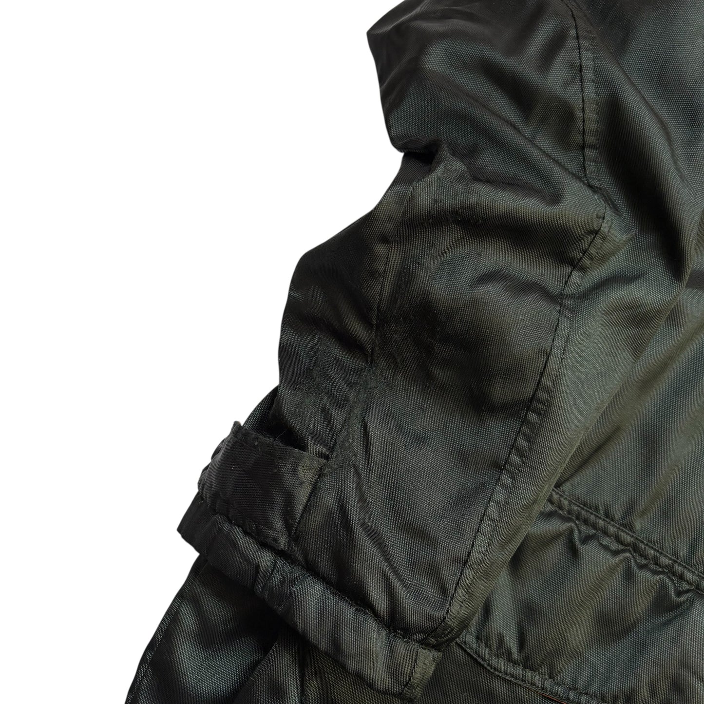 90s Nike Sherpa Lined Dark Green Jacket (XL)