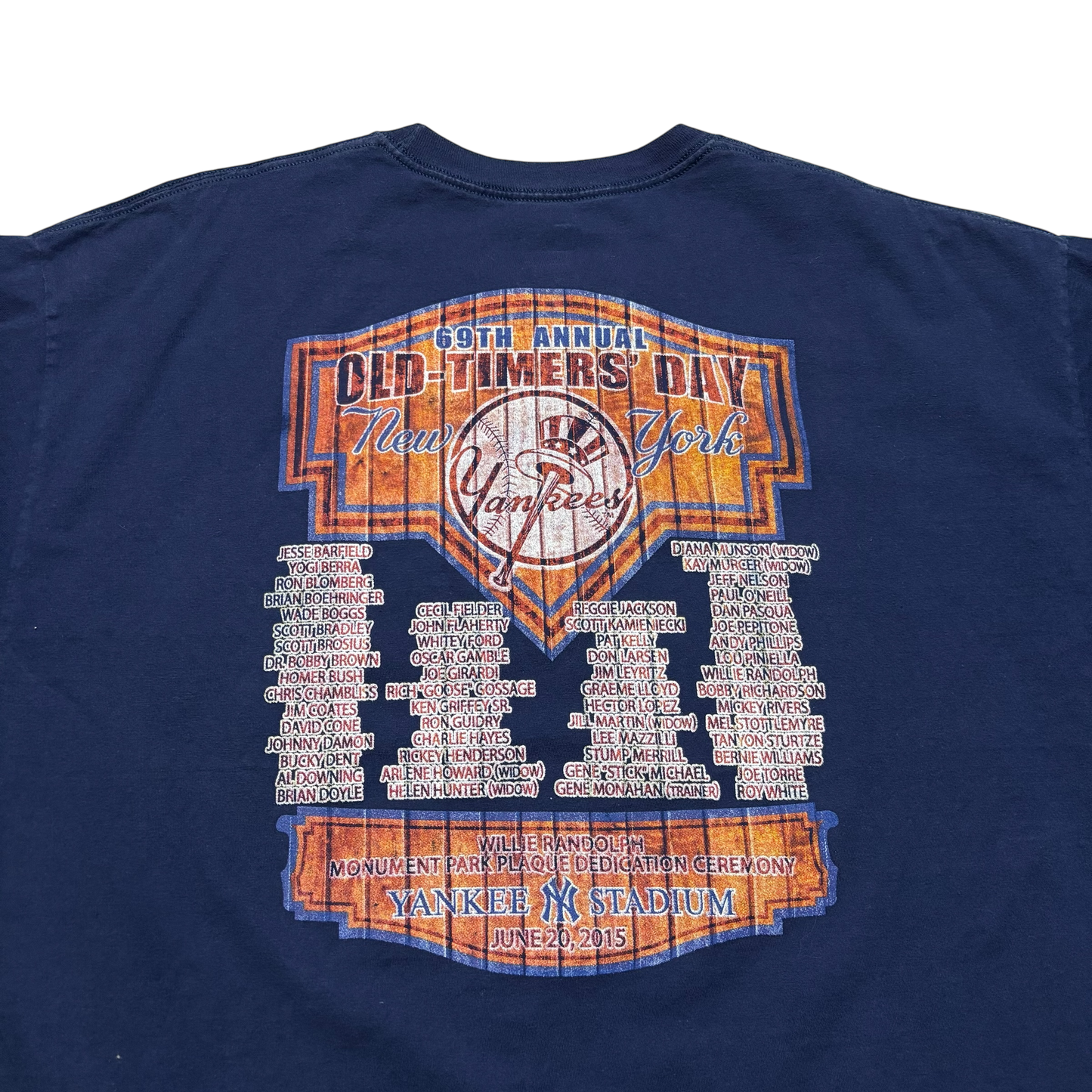 2015 New York Yankees Old Timers Day T Shirt (Oversized XL)