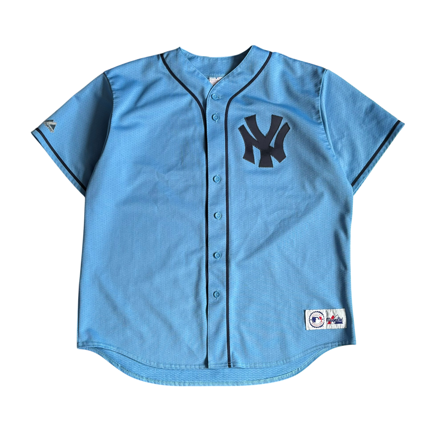 Vintage New York Yankees Baby Blue Derek Jeter Jersey (XXL)