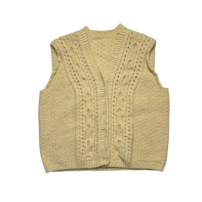 Cream Knit Vest (Women’s Large)