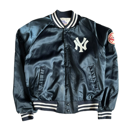 80s Vintage New York Yankees Satin Jacket (Medium)