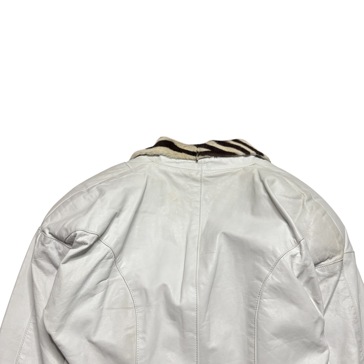 Vintage Grain Leather w/ Cow & Sheep Hide Jacket (Women’s XS)