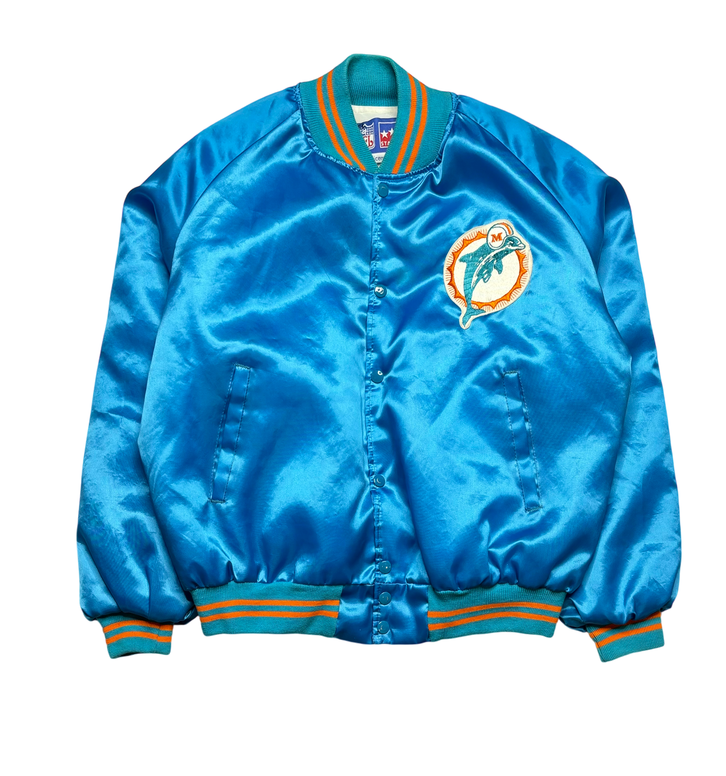 80s Vintage Miami Satin Jacket (Medium)