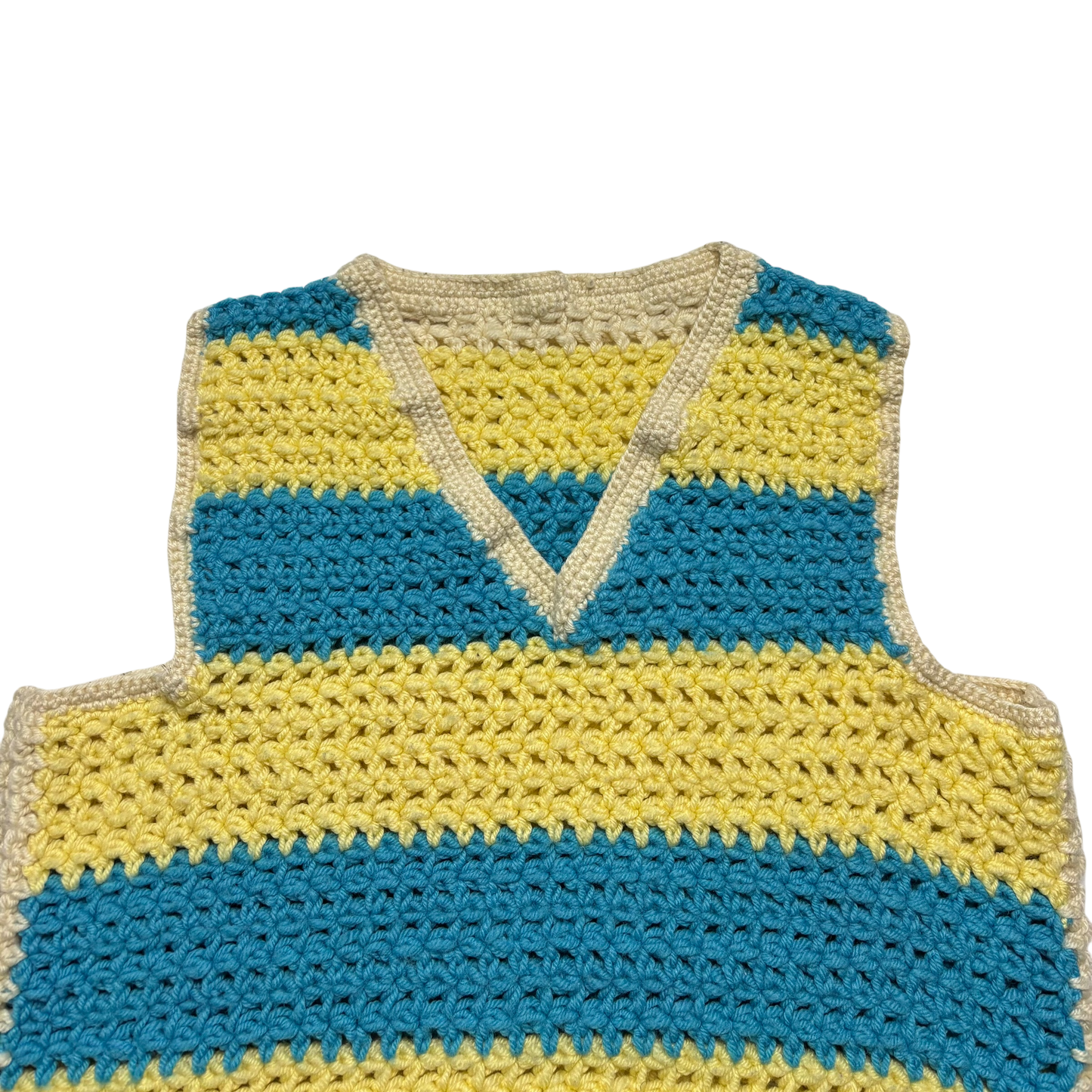 Yellow/Blue Knit Vest (Women’s Large)