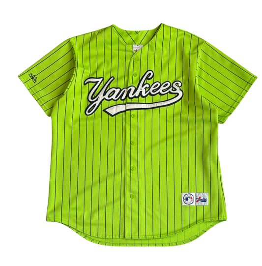 90s Vintage New York Yankees Green Jersey (XL)