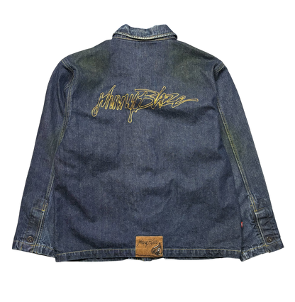 Y2K Vintage Johny Blaze Denim Jacket (Oversized Medium)
