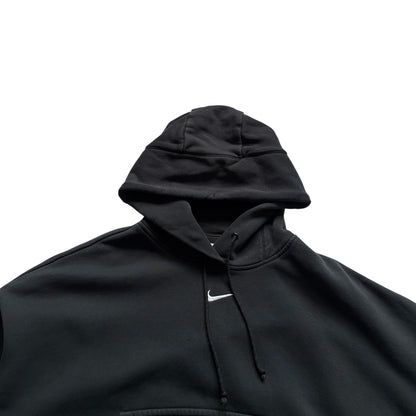 Modern Nike Oversized Cropped Center Swoosh Hoodie (Large)