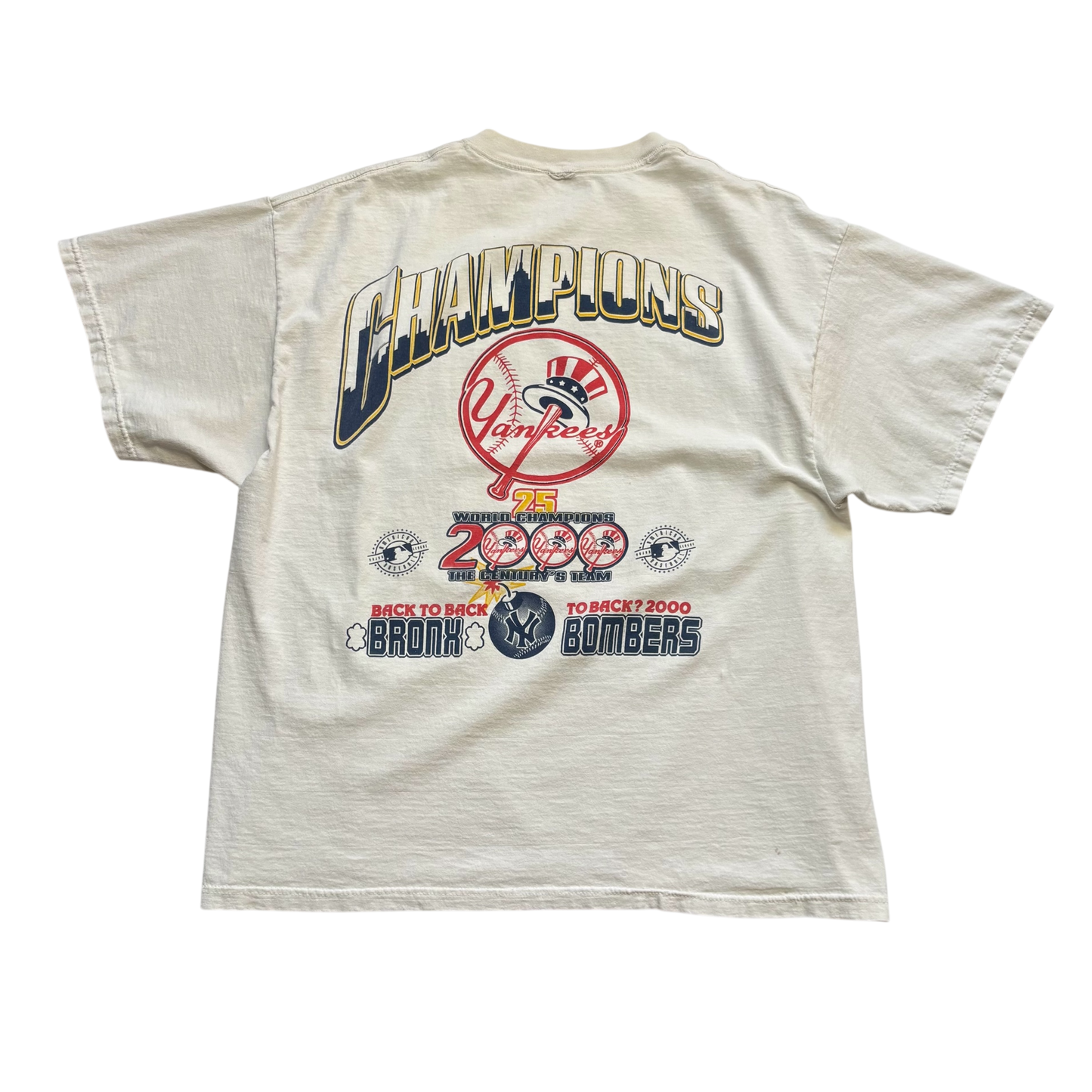 2000 Vintage New York Yankees AL Division Series T Shirt (XL - Flaws)