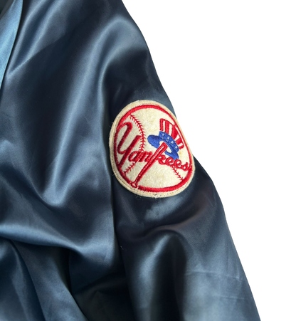 80s Vintage New York Yankees Satin Jacket (Medium)