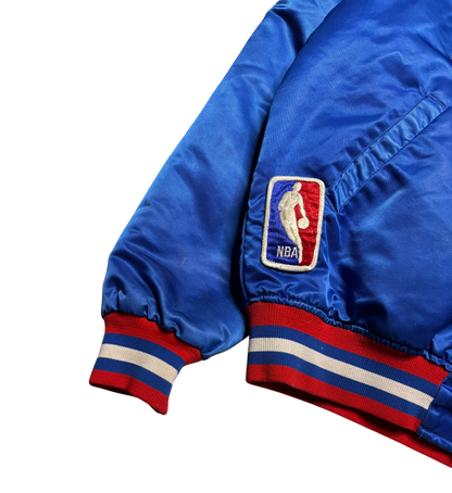 90s Vintage Detroit Pistons Satin Jacket (Medium)