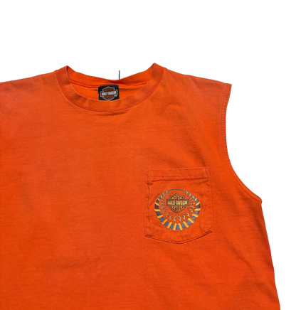 Harley Davidson Cut Off T Shirt (Medium/Large)