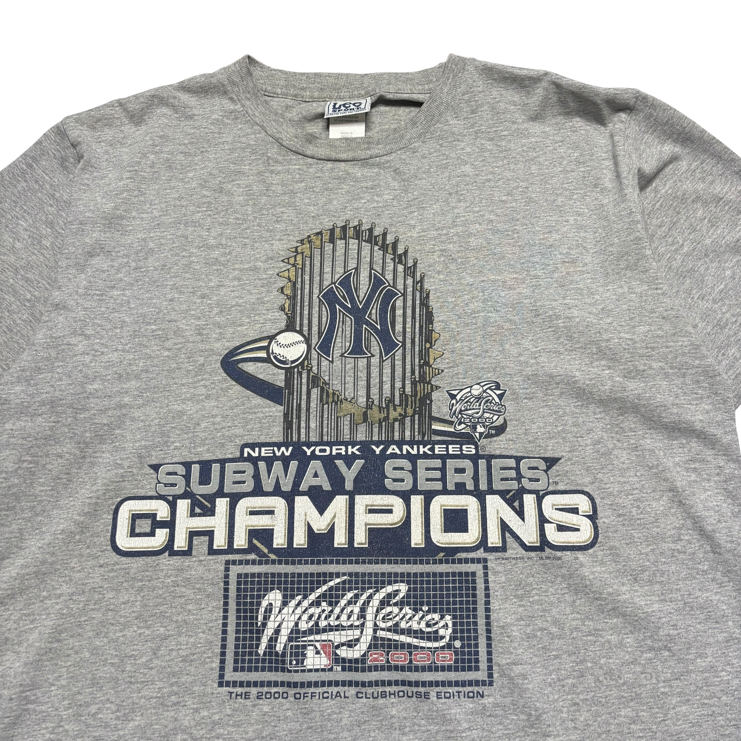 2000 Vintage New York Yankees Subway Series T Shirt (Large)