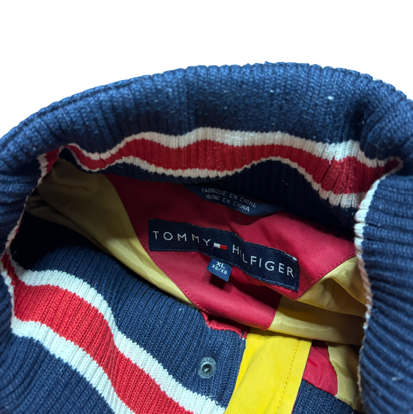 Tommy Hilfiger Red Puffer Jacket (XL - Broken Zipper/Buttons Work)