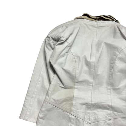 Vintage Grain Leather w/ Cow & Sheep Hide Jacket (Women’s XS)