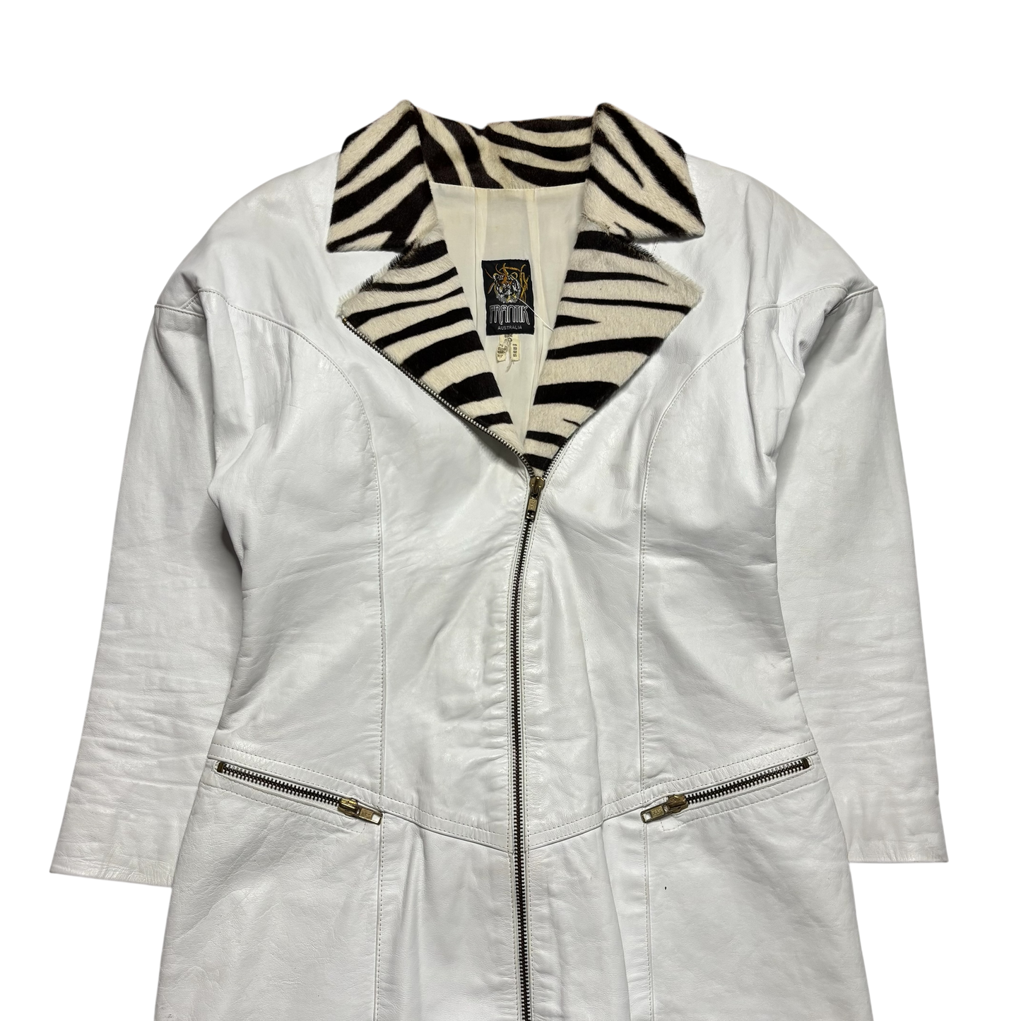 Vintage Grain Leather w/ Cow & Sheep Hide Jacket (Women’s XS)