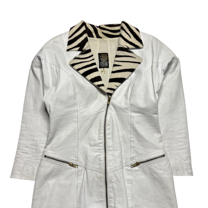 Vintage Grain Leather w/ Cow & Sheep Hide Jacket (Women’s XS)