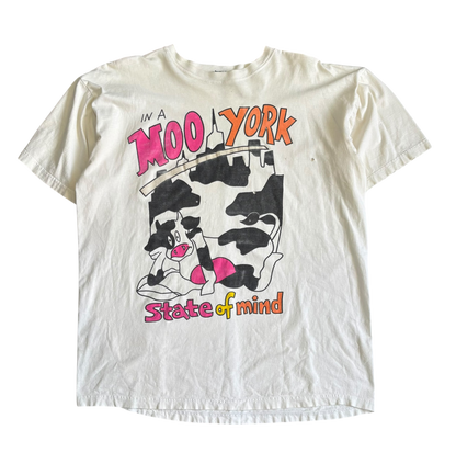 90s Vintage “In a Moo York State of Mind” T Shirt (XL)