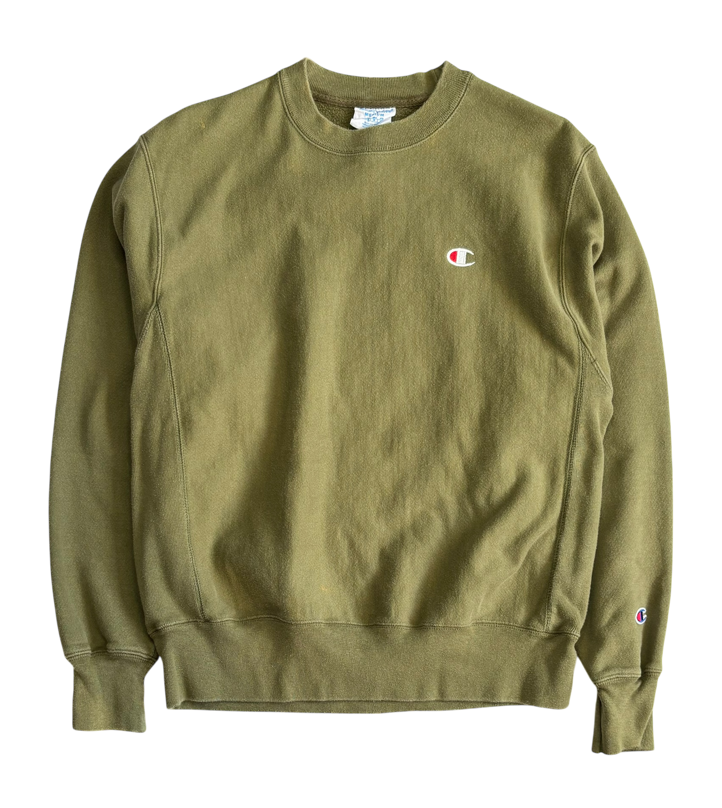 Olive Green Champion Crewneck (Medium)
