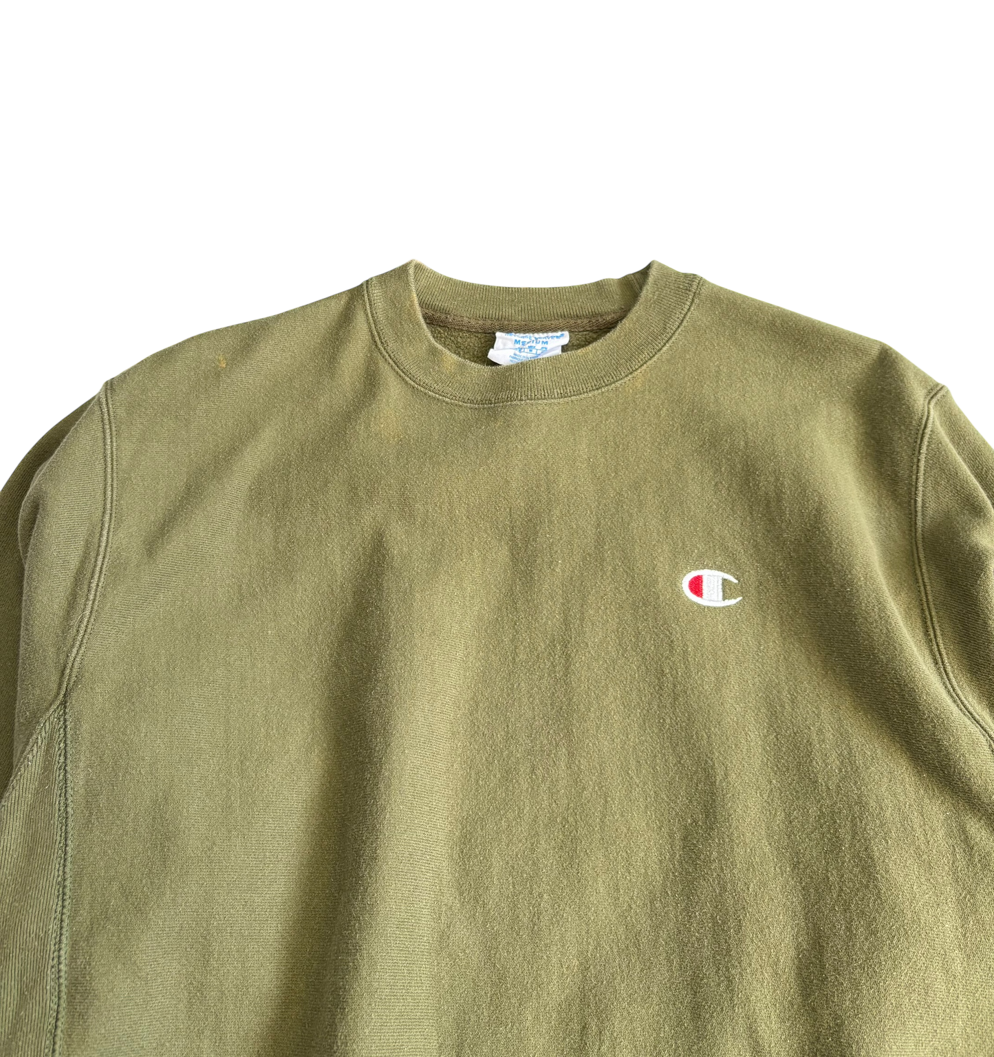 Olive Green Champion Crewneck (Medium)